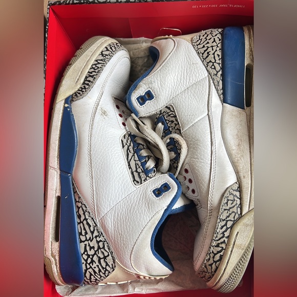 Jordan 3 retro “true blue” in used condition - Picture 4 of 6
